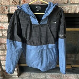 Primitive Blue and Black Windbreaker‎ Lightweight Skateboarding Jacket Men’s M